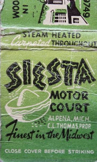Siesta Motor Court - Matchbook